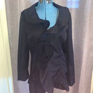 Cynthia Rowley Lined Ruffled Blazer/Jacket